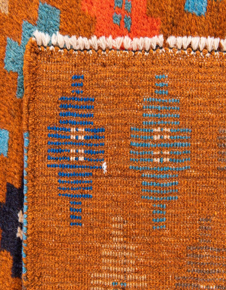 Detail image of 2' 7 x 9'  Hand Knotted Balouch Wool Runner Rug