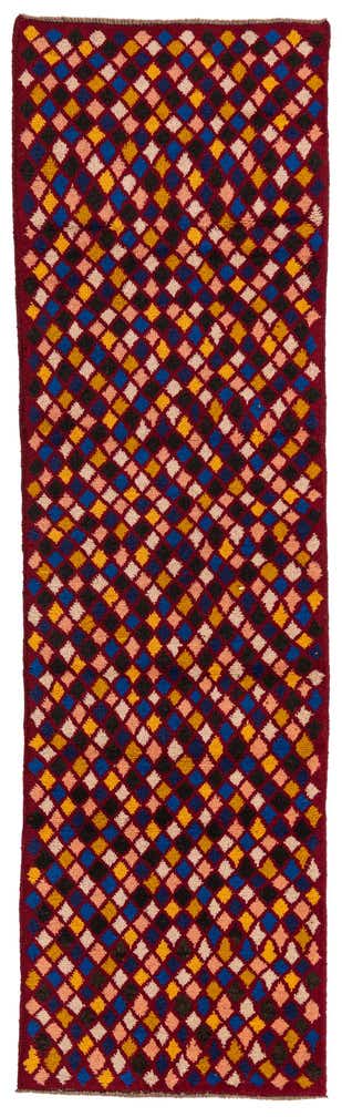 2' 7 x 9' Hand Knotted Balouch Wool Runner Rug