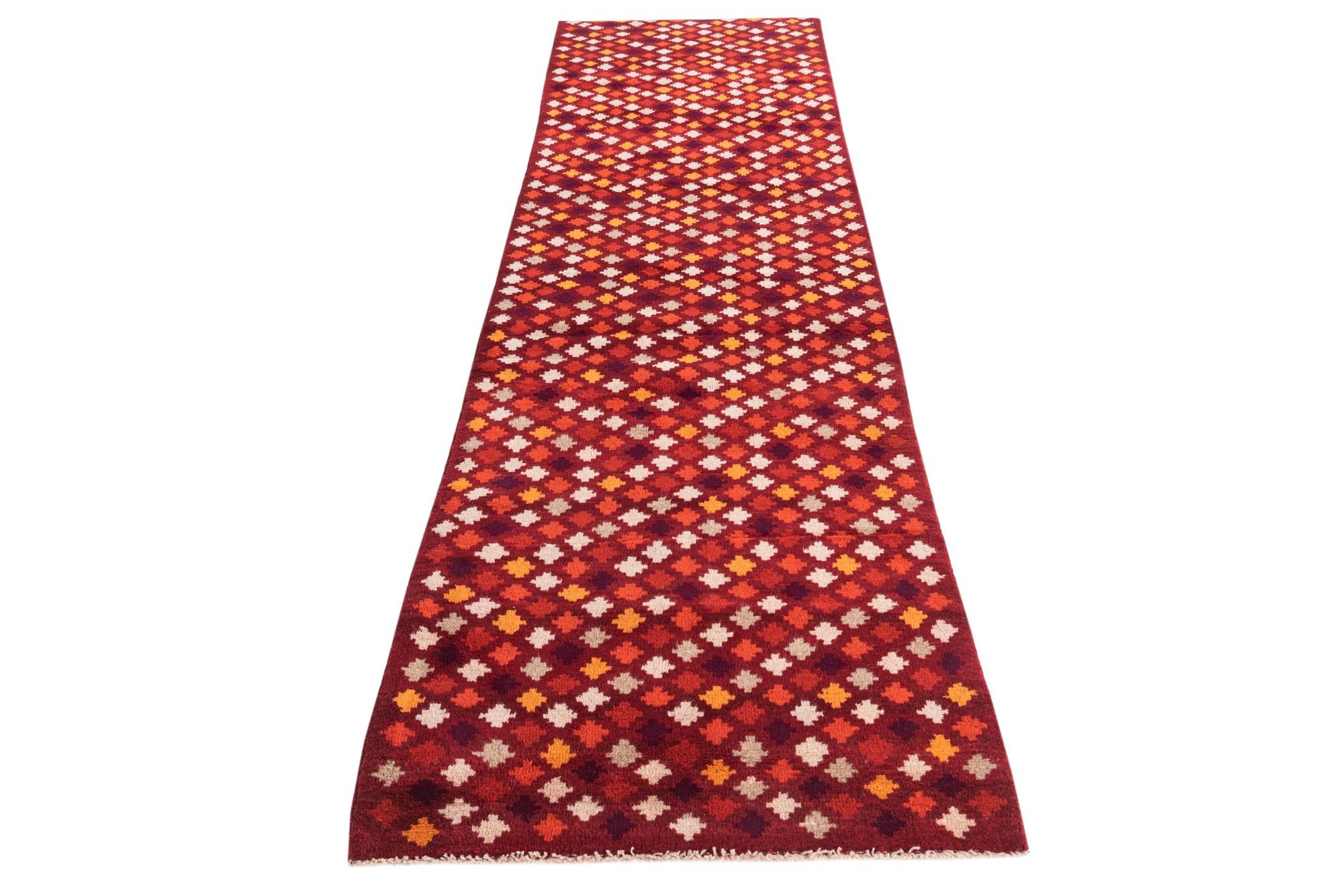 2' 8 x 9' 9 Hand Knotted Balouch Wool Runner Rug