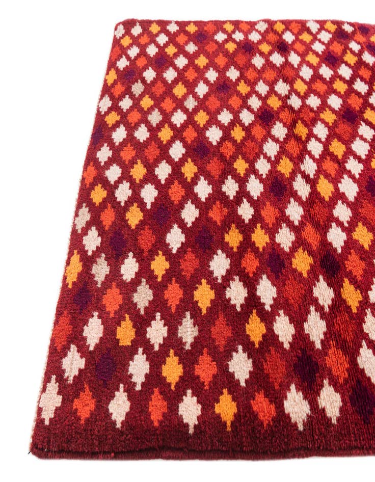 Detail image of 2' 8 x 9' 9  Hand Knotted Balouch Wool Runner Rug