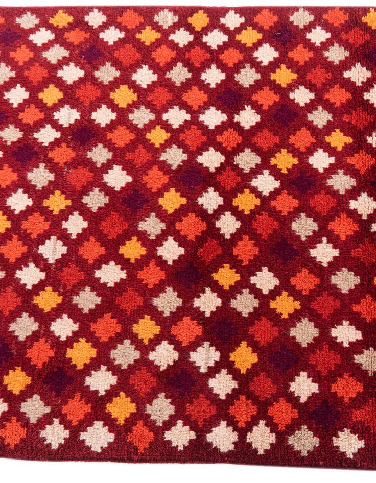 Detail image of 2' 8 x 9' 9  Hand Knotted Balouch Wool Runner Rug