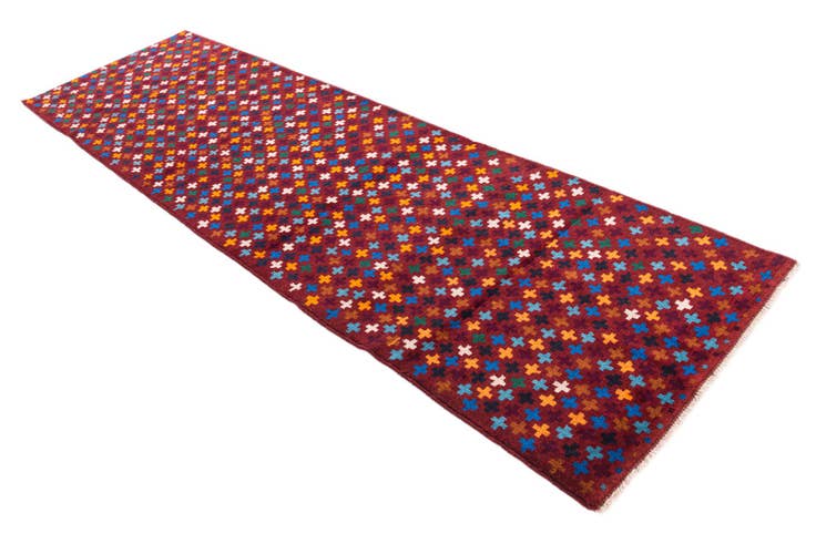 Detail image of 2' 10 x 9' 9 Hand Knotted Balouch Wool Runner Rug