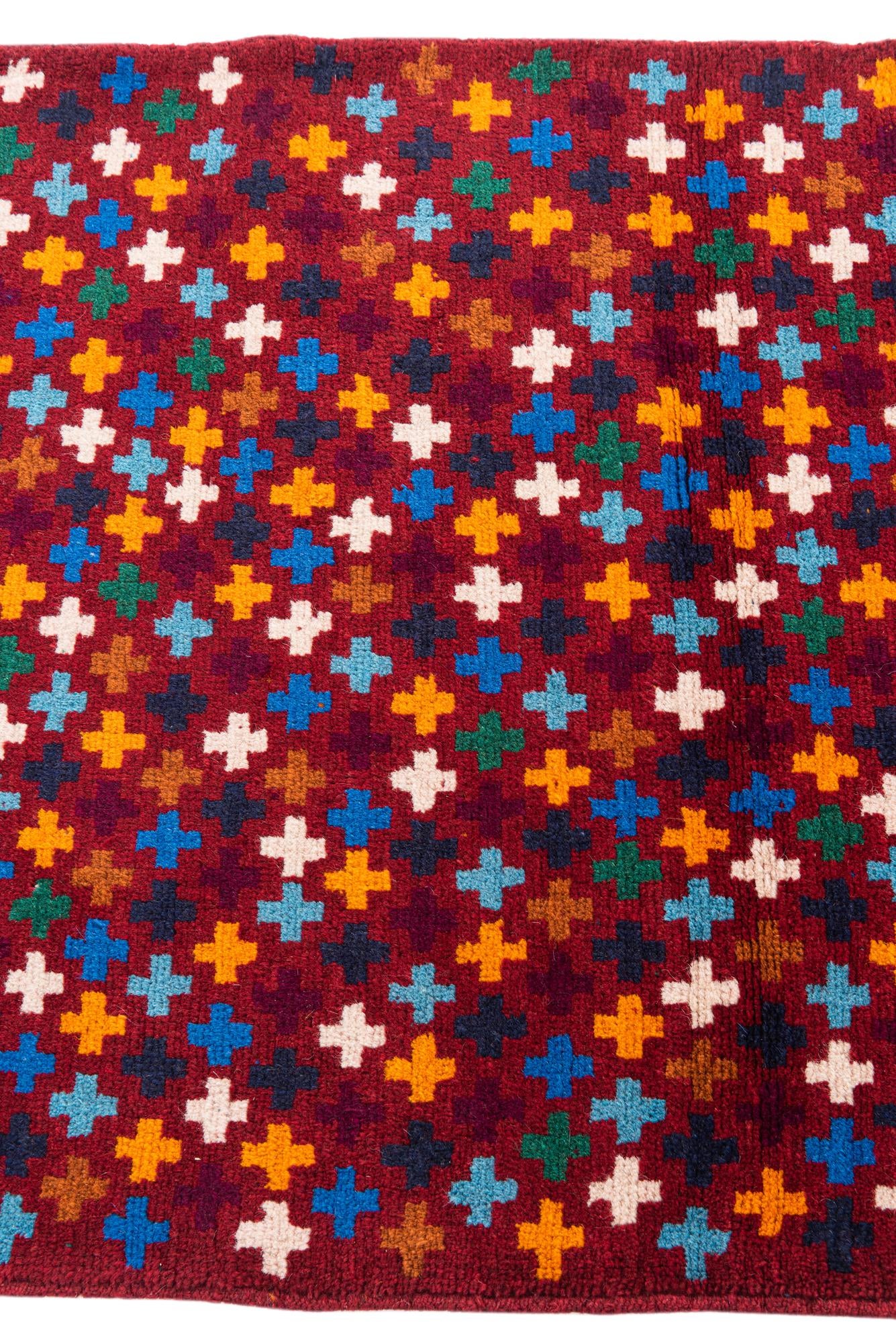 2' 10 x 9' 9 Hand Knotted Balouch Wool Runner Rug