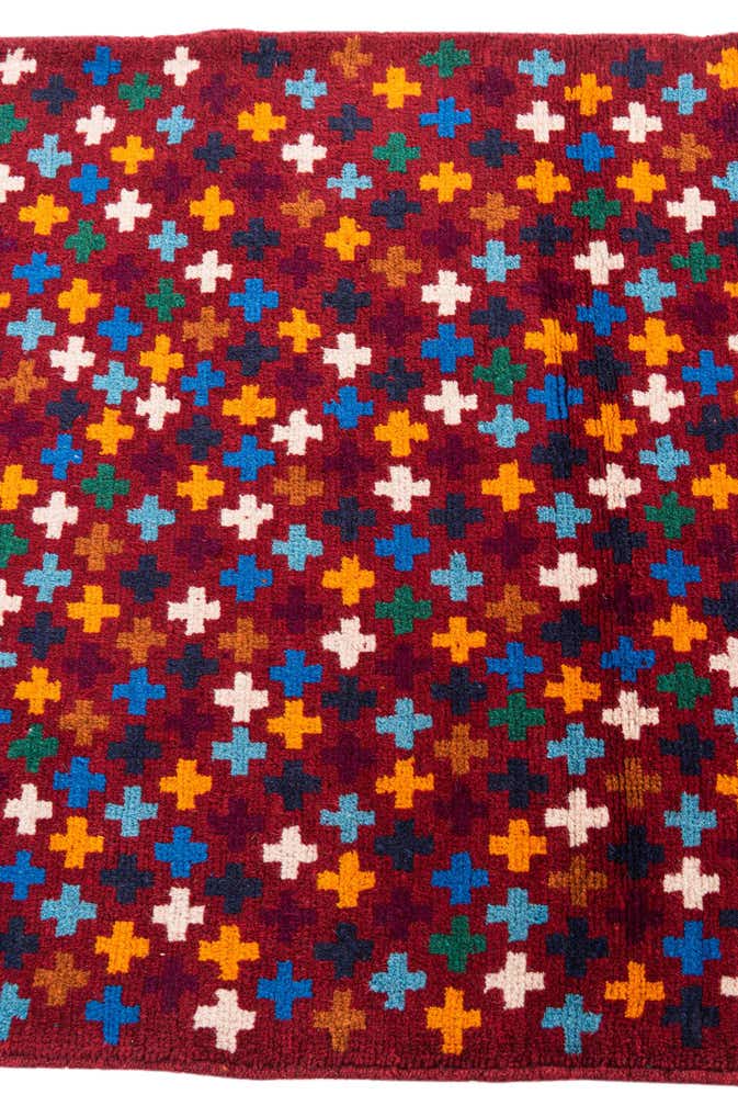 2' 10 x 9' 9 Hand Knotted Balouch Wool Runner Rug