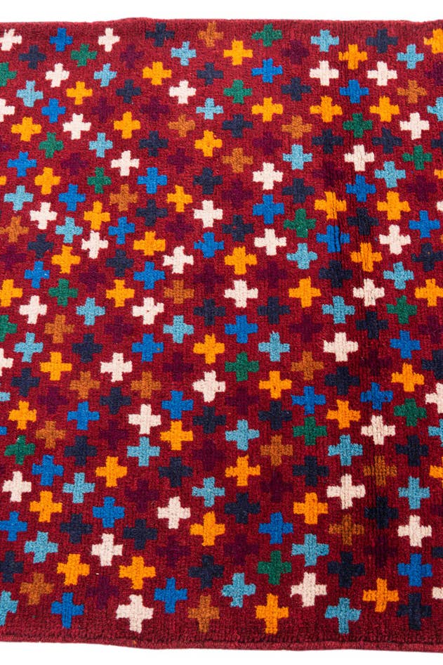 Detail image of 2' 10 x 9' 9 Hand Knotted Balouch Wool Runner Rug