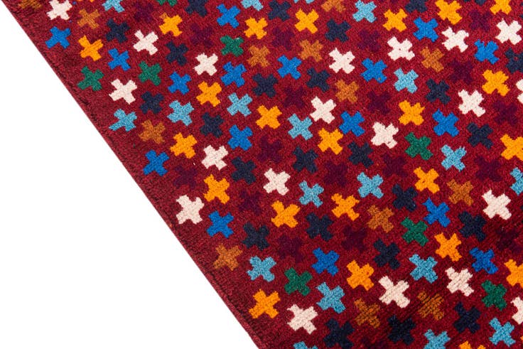 Detail image of 2' 10 x 9' 9 Hand Knotted Balouch Wool Runner Rug