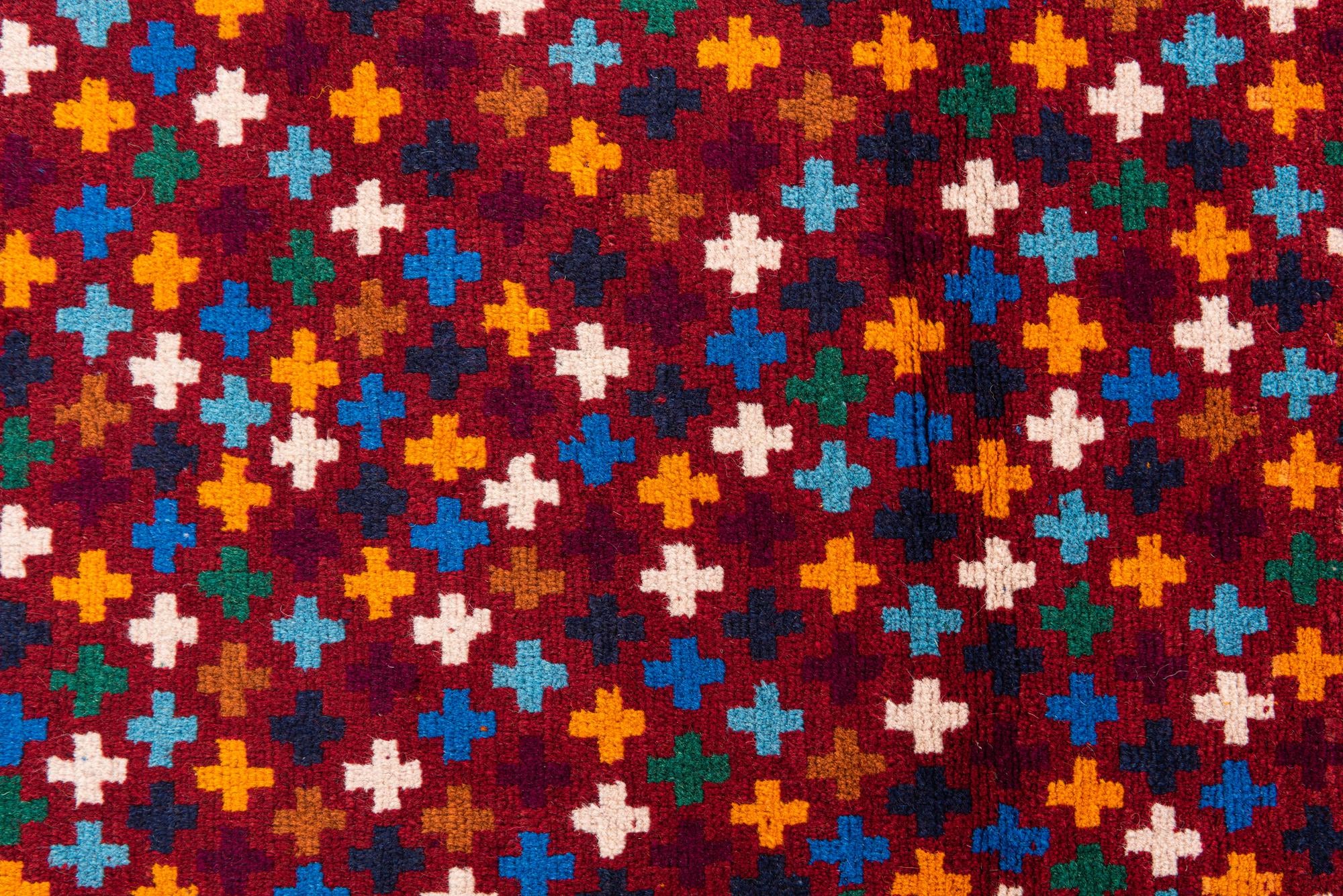 2' 10 x 9' 9 Hand Knotted Balouch Wool Runner Rug