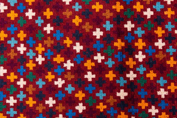 2' 10 x 9' 9 Hand Knotted Balouch Wool Runner Rug