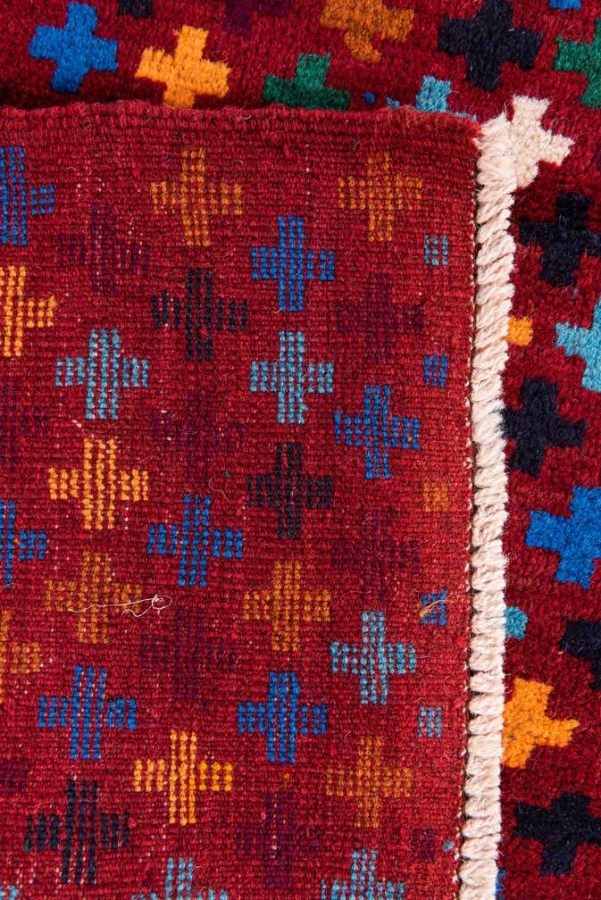 2' 10 x 9' 9 Hand Knotted Balouch Wool Runner Rug