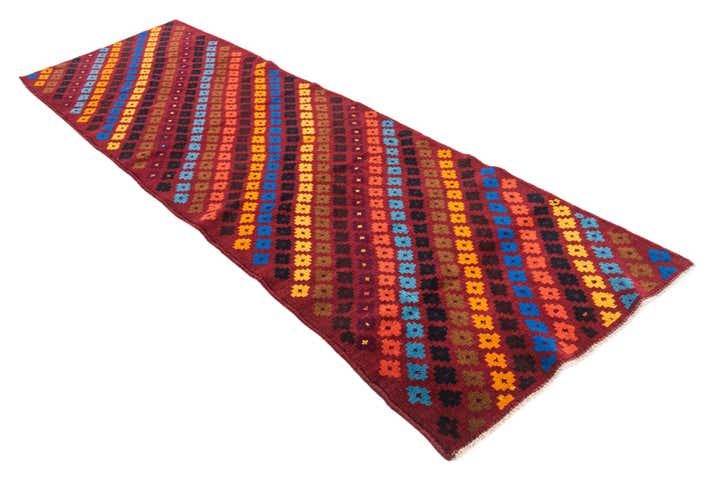 2' 9 x 9' 1 Hand Knotted Balouch Wool Runner Rug