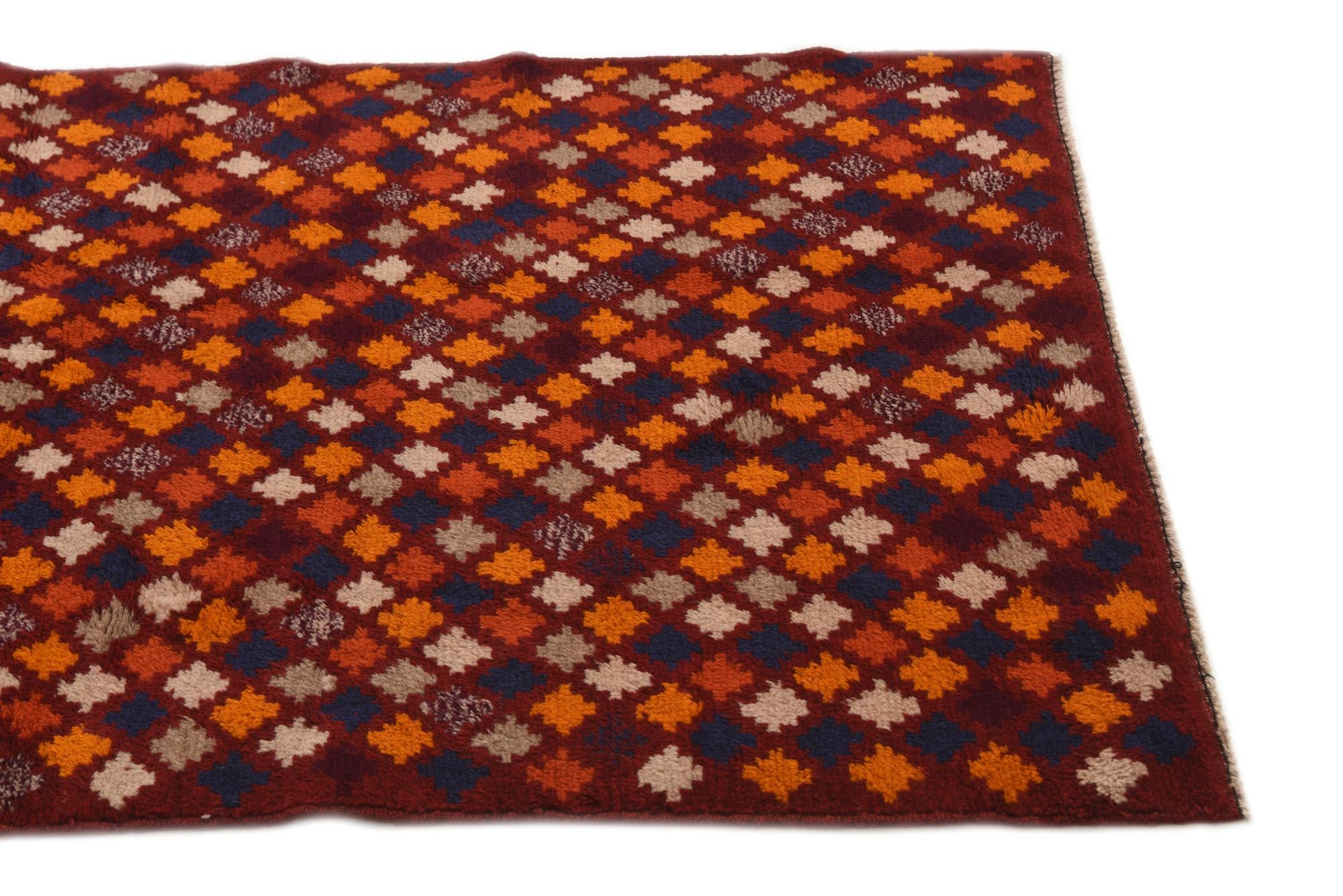 2' 9 x 9' 5 Hand Knotted Balouch Wool Runner Rug
