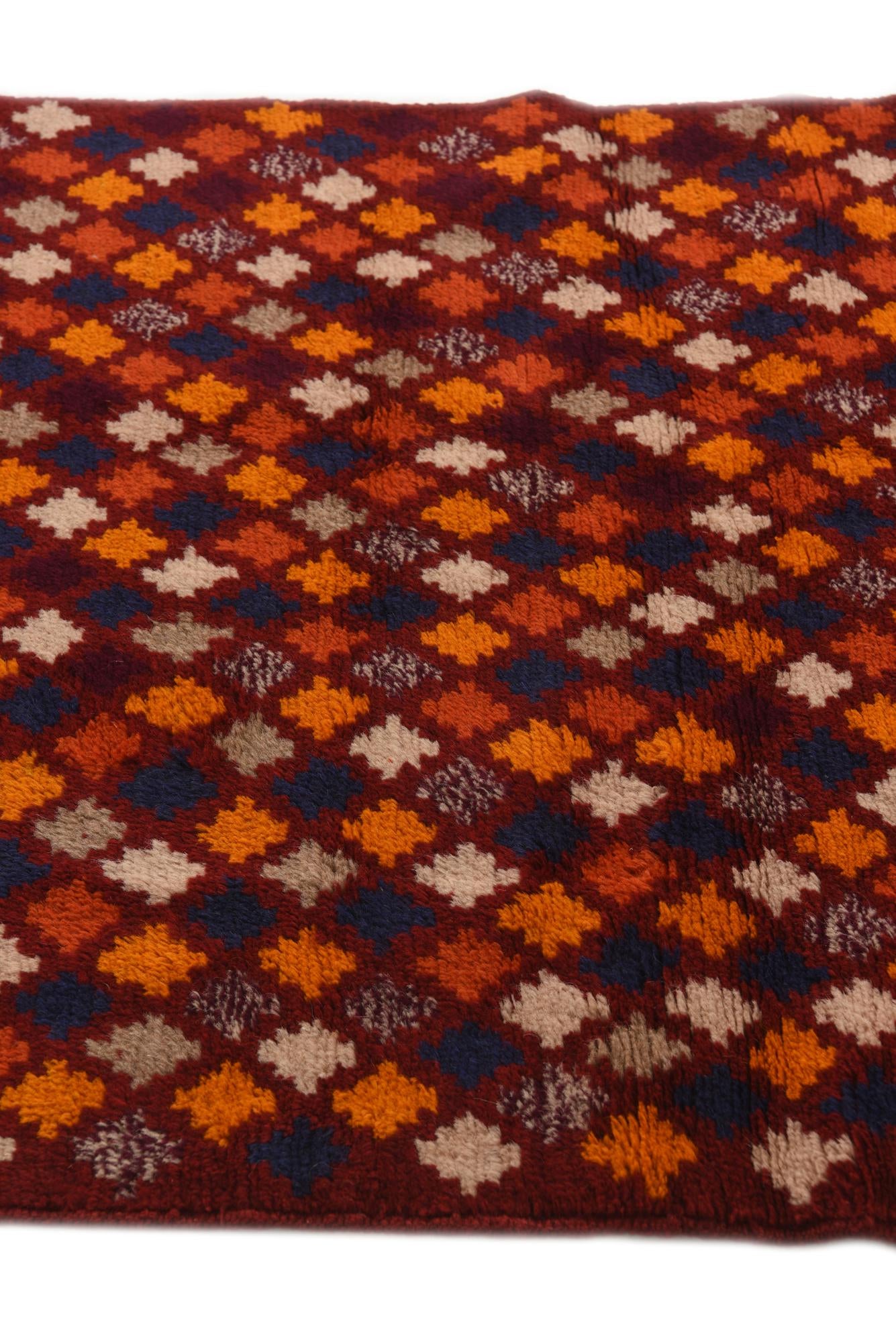 2' 9 x 9' 5 Hand Knotted Balouch Wool Runner Rug