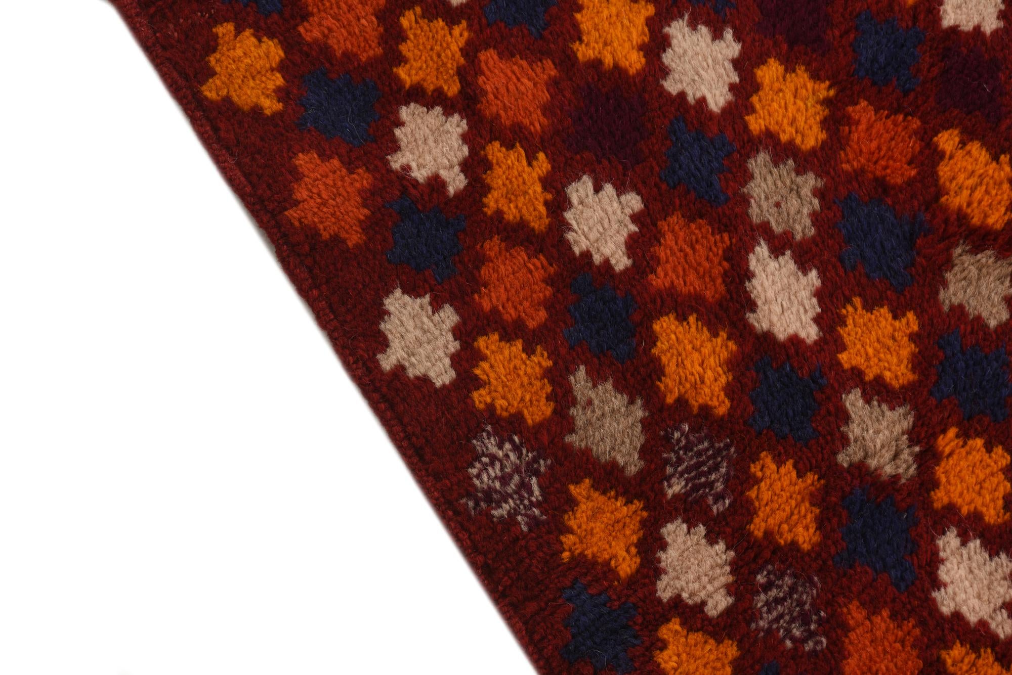 2' 9 x 9' 5 Hand Knotted Balouch Wool Runner Rug