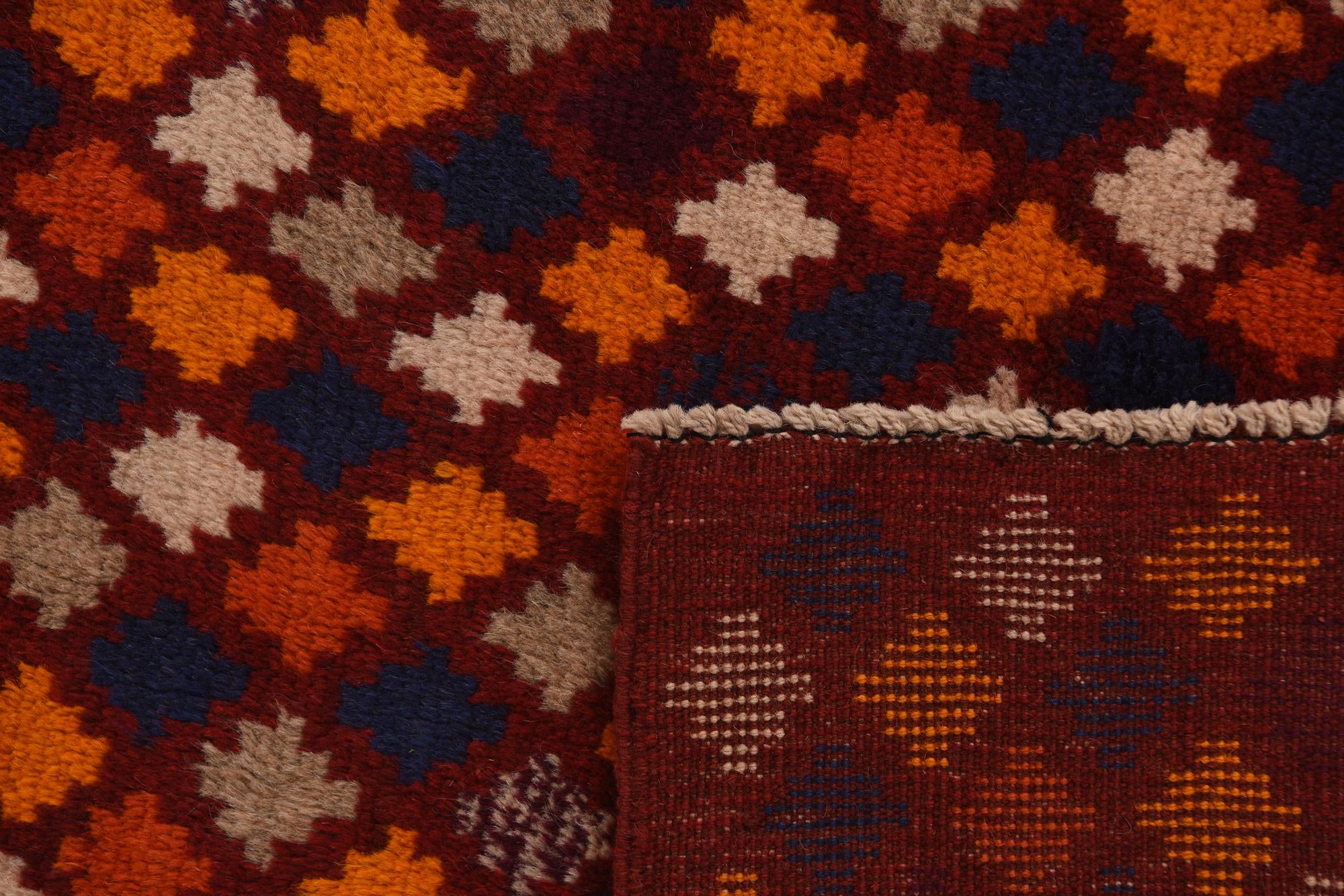 2' 9 x 9' 5 Hand Knotted Balouch Wool Runner Rug