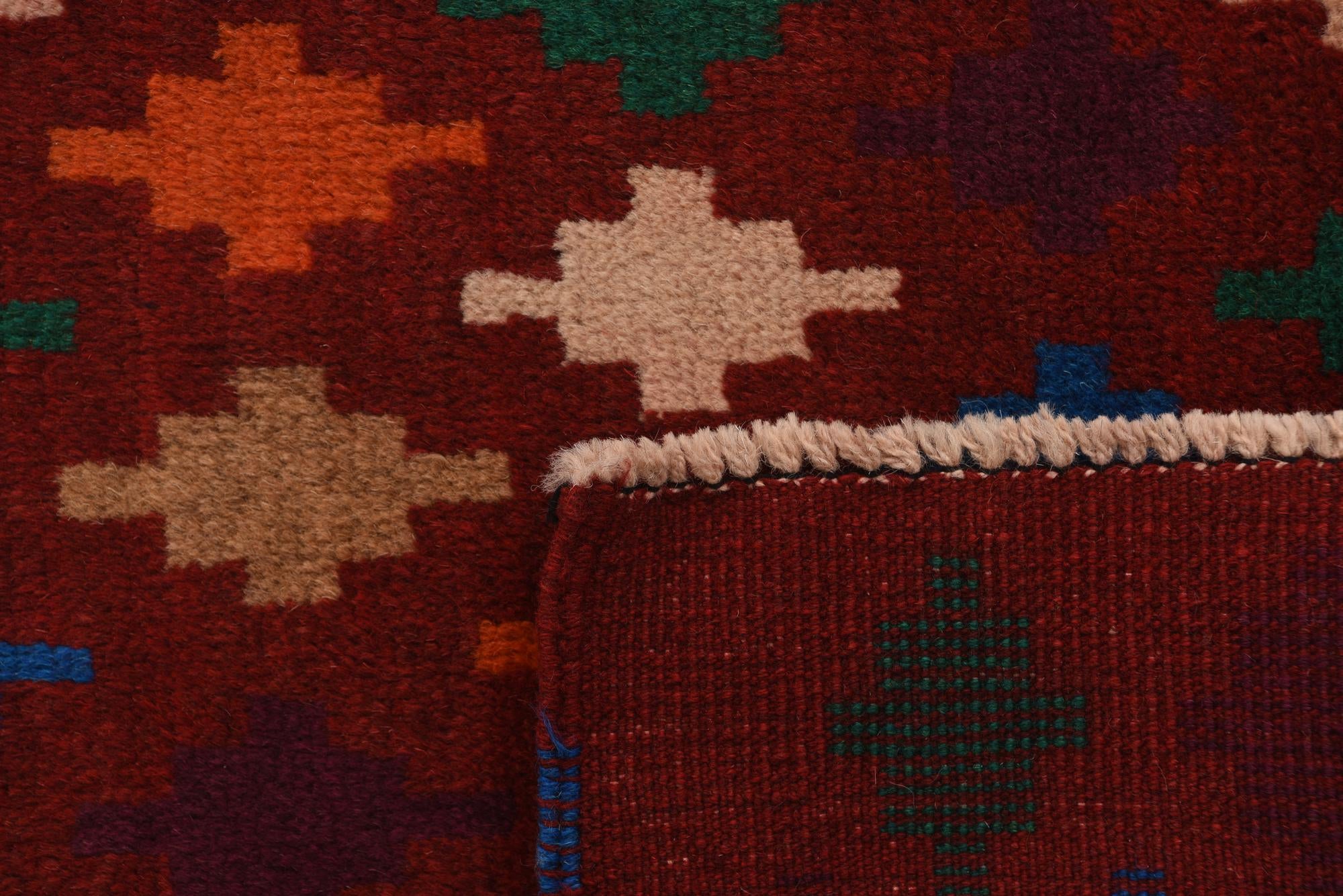 3' x 9' 10 Hand Knotted Balouch Wool Runner Rug