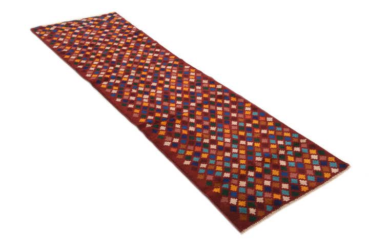 2' 6 x 8' 10 Hand Knotted Balouch Wool Runner Rug