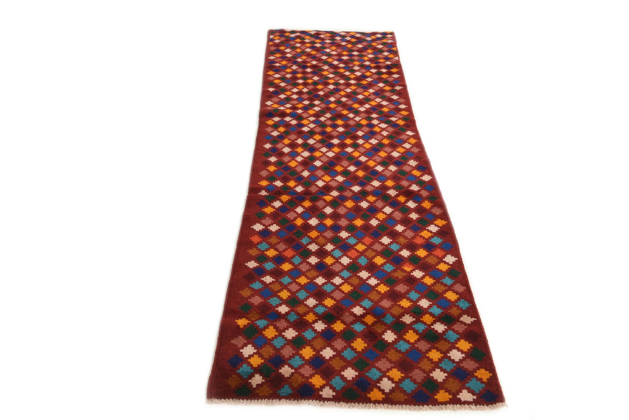2' 6 x 8' 10 Hand Knotted Balouch Wool Runner Rug