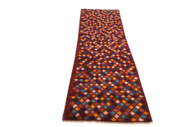 Detail image of 2' 6 x 8' 10 Hand Knotted Balouch Wool Runner Rug