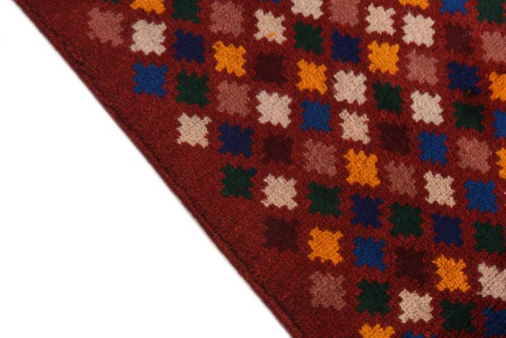 Detail image of 2' 6 x 8' 10 Hand Knotted Balouch Wool Runner Rug