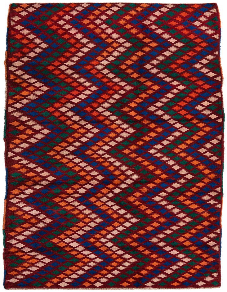 Detail image of 3' 1 x 9' 4 Hand Knotted Balouch Wool Runner Rug