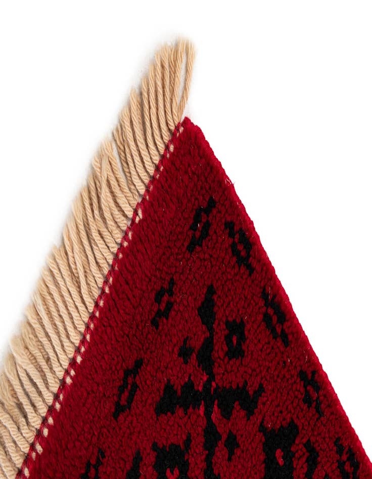 Detail image of 3' x 10' 11 Hand Knotted Balouch Persian Wool Runner Rug