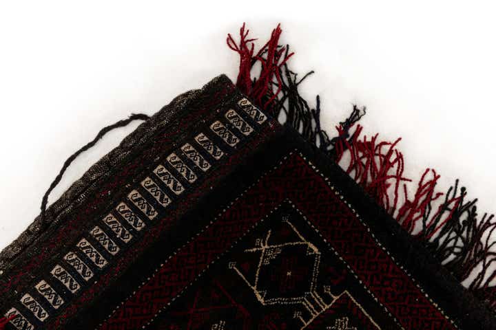 1' 6 x 4' Hand Knotted Balouch Persian Wool Runner Rug