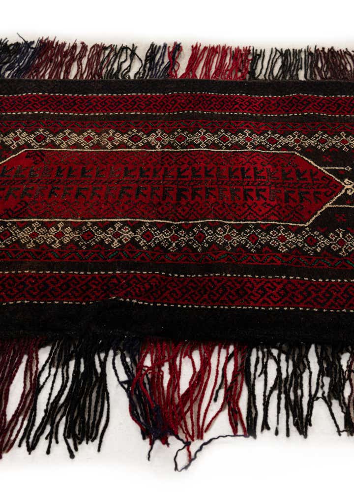 1' 6 x 4' Hand Knotted Balouch Persian Wool Runner Rug
