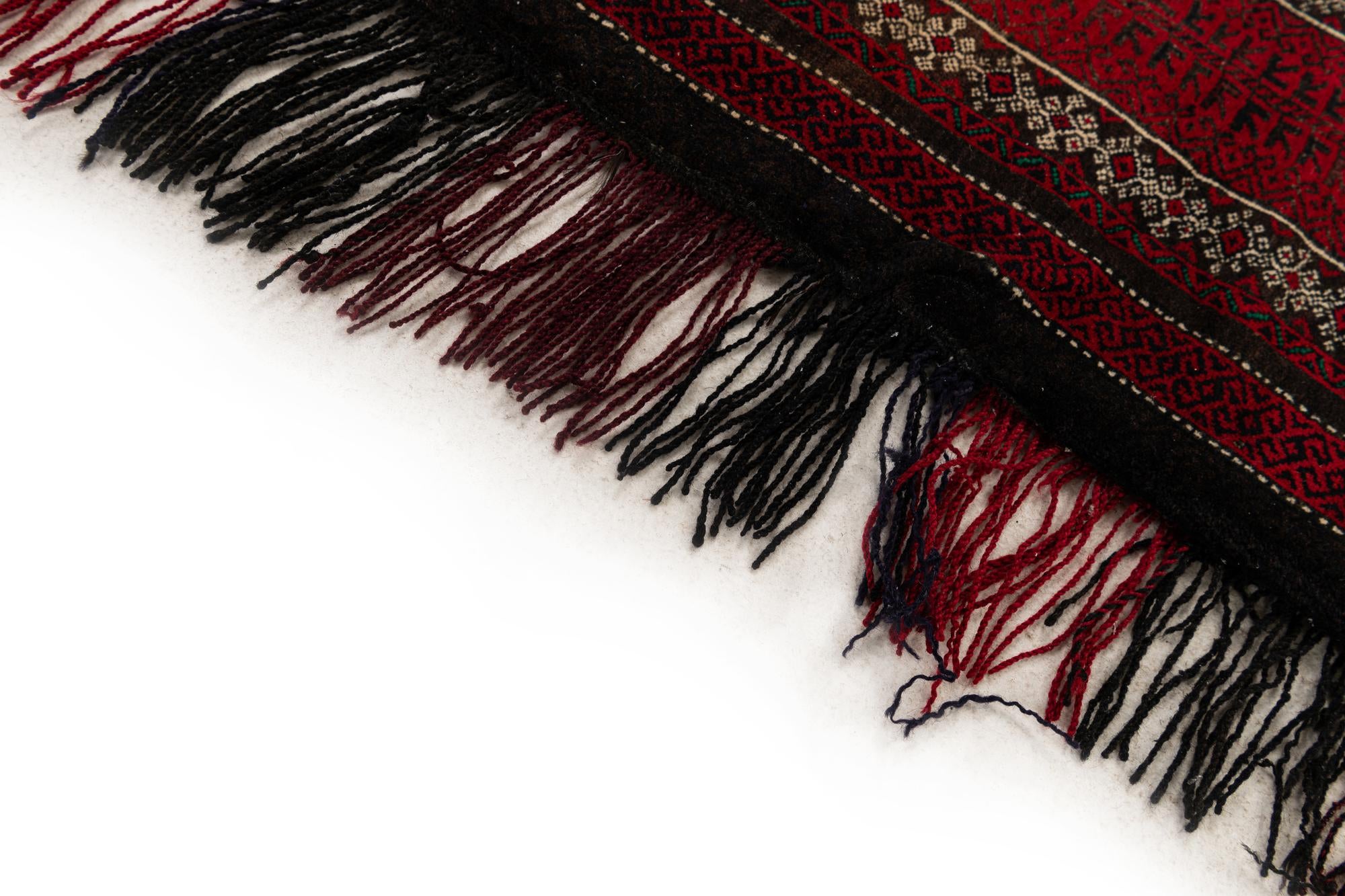 1' 6 x 4' Hand Knotted Balouch Persian Wool Runner Rug