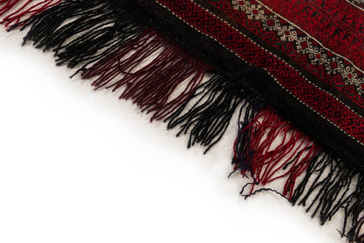 Detail image of 1' 6 x 4' Hand Knotted Balouch Persian Wool Runner Rug