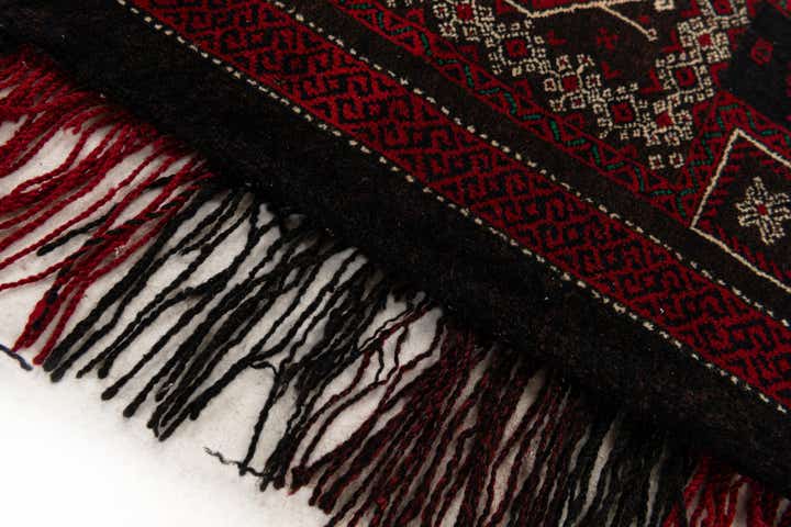 1' 6 x 4' Hand Knotted Balouch Persian Wool Runner Rug