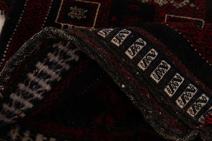 1' 6 x 4' Hand Knotted Balouch Persian Wool Runner Rug