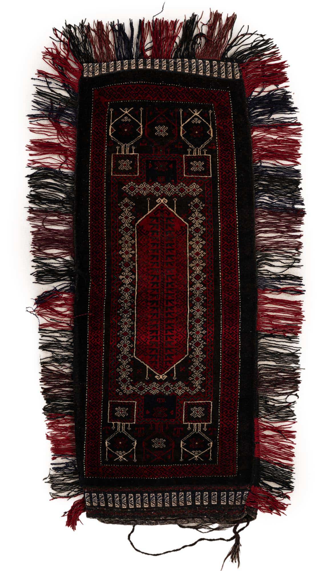1' 6 x 4' Hand Knotted Balouch Persian Wool Runner Rug