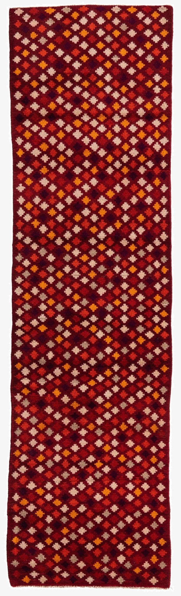 2' 8 x 9' 9  Hand Knotted Balouch Wool Runner Rug