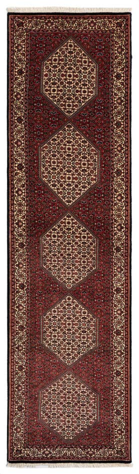 Detailansicht von 85cm x 355cm Bidjar Wolle Läufer Teppich
