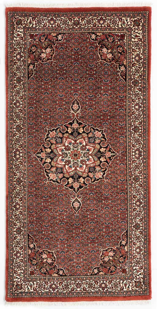 100cm x 205cm Bidjar Wolle Läufer Teppich