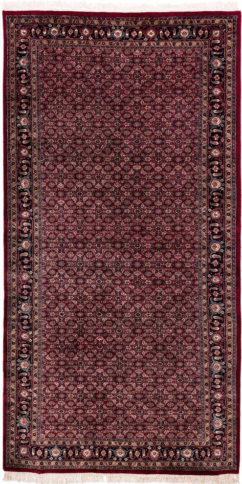 Detail image of 5' 6 x 10' 8 Hand Knotted Bidjar Wool Runner Rug