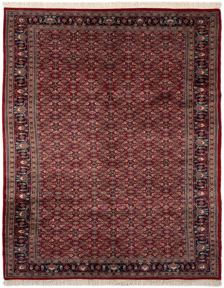 Detail image of 5' 4 x 10' 10 Hand Knotted Bidjar Wool Runner Rug