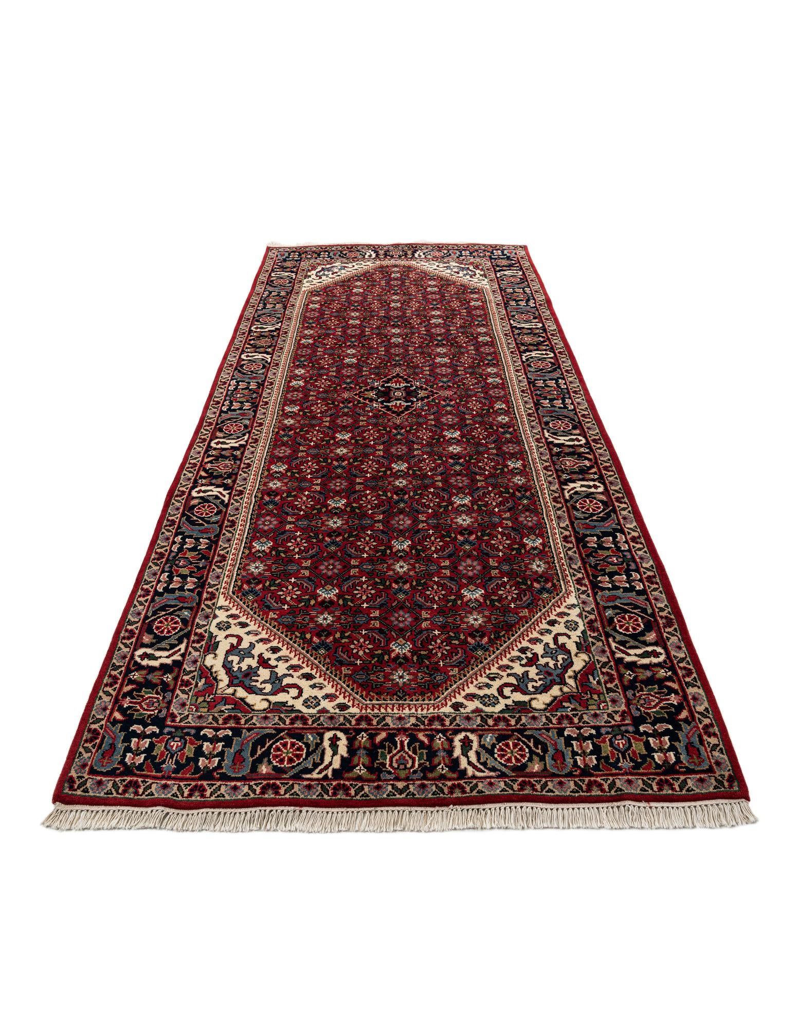 5' 3 x 11' 2 Hand Knotted Bidjar Wool Runner Rug