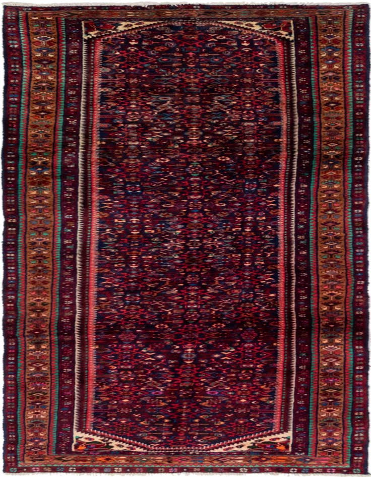 Detail image of 3' 8 x 10' Hand Knotted Bidjar Persian Wool Runner Rug