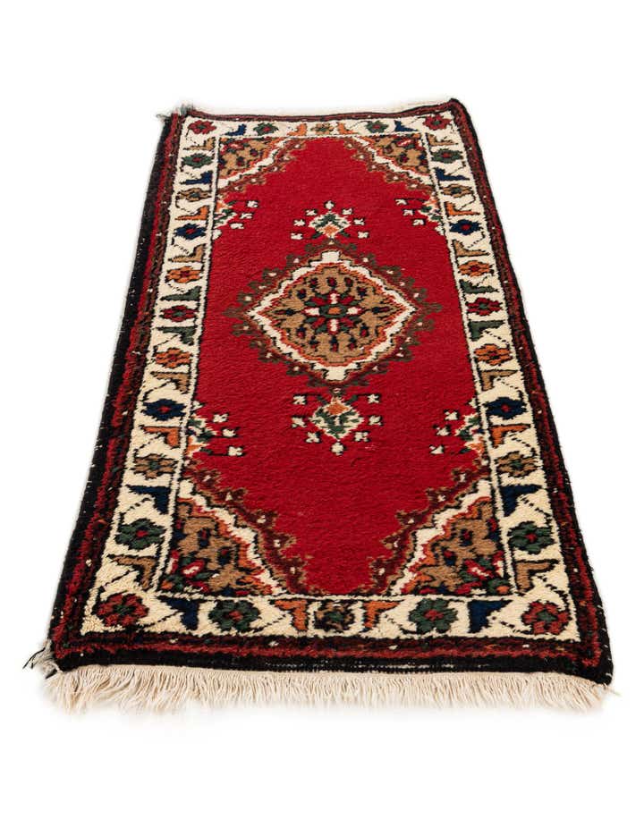 2' 1 x 4' Hand Knotted Bidjar Wool Runner Rug