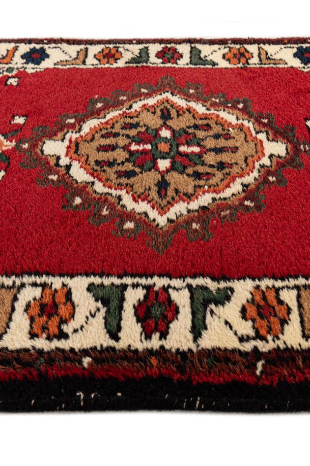 Detail image of 2' 1 x 4' Hand Knotted Bidjar Wool Runner Rug