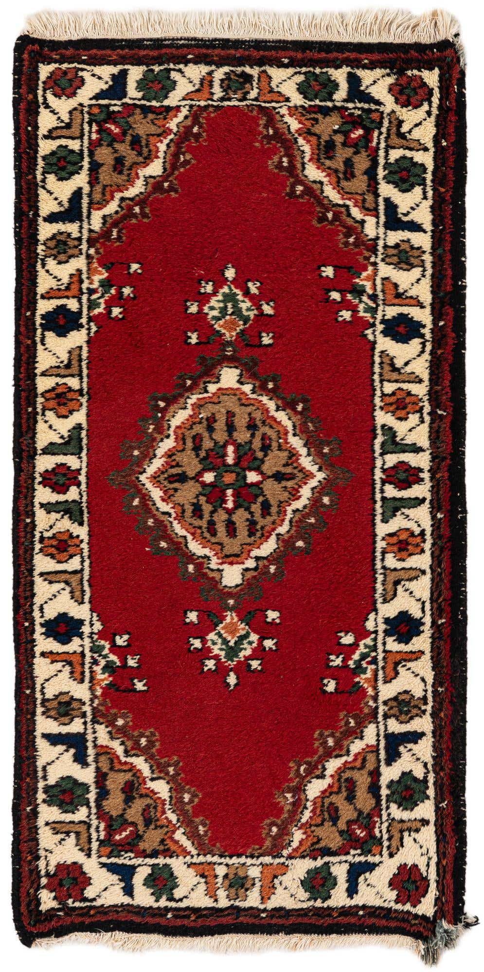 2' 1 x 4' Hand Knotted Bidjar Wool Runner Rug