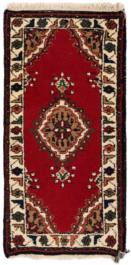 2' 1 x 4' Hand Knotted Bidjar Wool Runner Rug