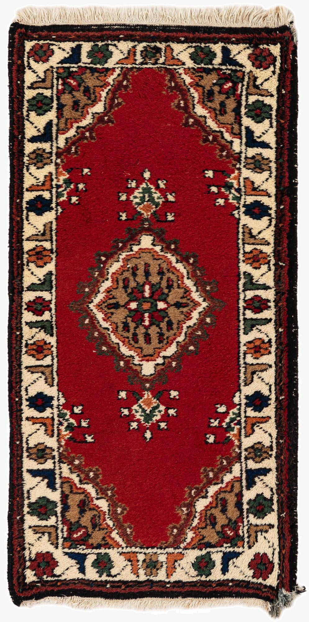 2' 1 x 4'  Hand Knotted Bidjar Wool Runner Rug