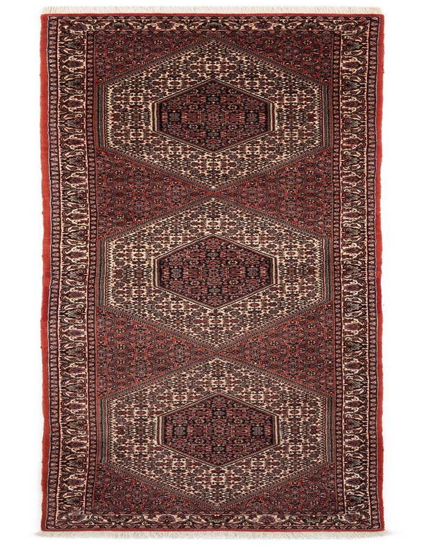 Detail image of 2' 7 x 10' 4 Bidjar With Silk Runner Rug