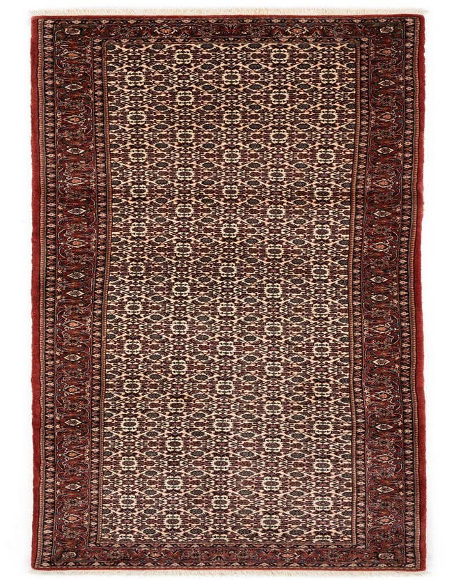 Detail image of 2' 8 x 10' 7 Bidjar With Silk Runner Rug
