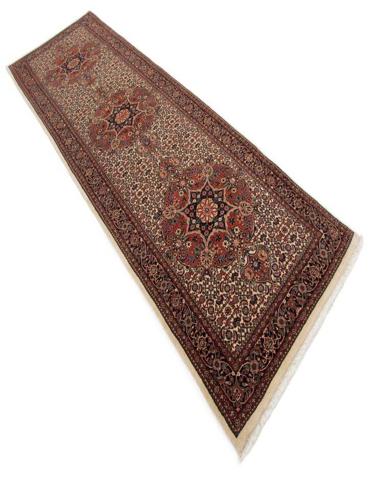 Detail image of 2' 10 x 9' 7 Bidjar With Silk Runner Rug