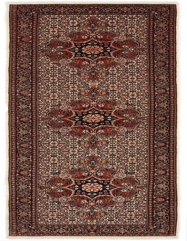 Detail image of 2' 10 x 9' 7 Bidjar With Silk Runner Rug