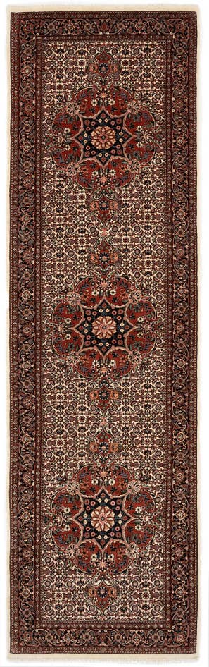 Detail image of 2' 10 x 9' 7 Bidjar With Silk Runner Rug