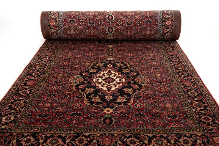 Detail image of 75cm x 200cm Bidjar With Silk Alfombra Pasillera